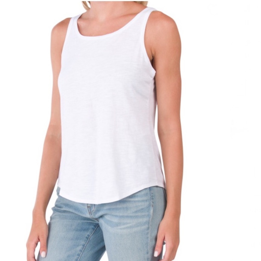 Eileen Fisher Slubby Organic Cotton Jersey Tank